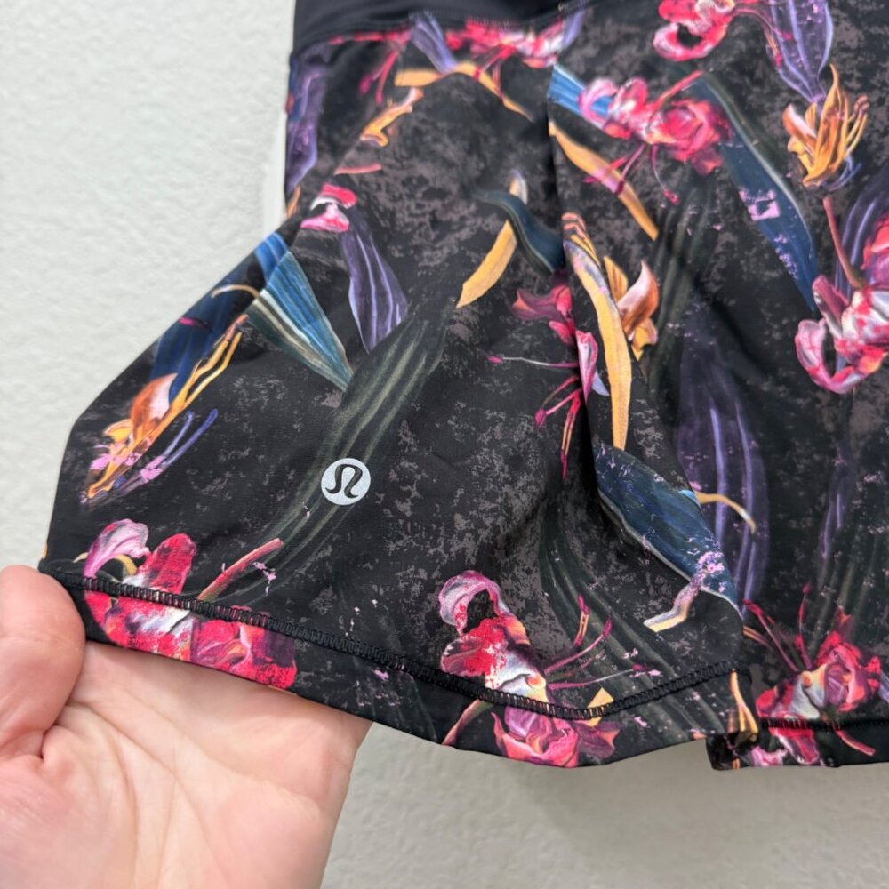 Lululemon Pace Rival MR Floral Skirt Long Athletic Skort W8ACQT Womens sz 4 NEW - Picture 5 of 9